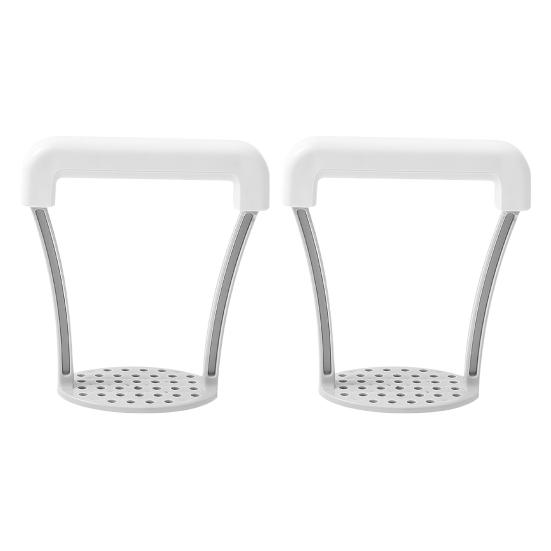 Potato Masher with Anti-Slip Bottom Ergonomic Handle Potatoes Garlic Vegetables Dishwasher Safe Food Masher Kitchen Tool