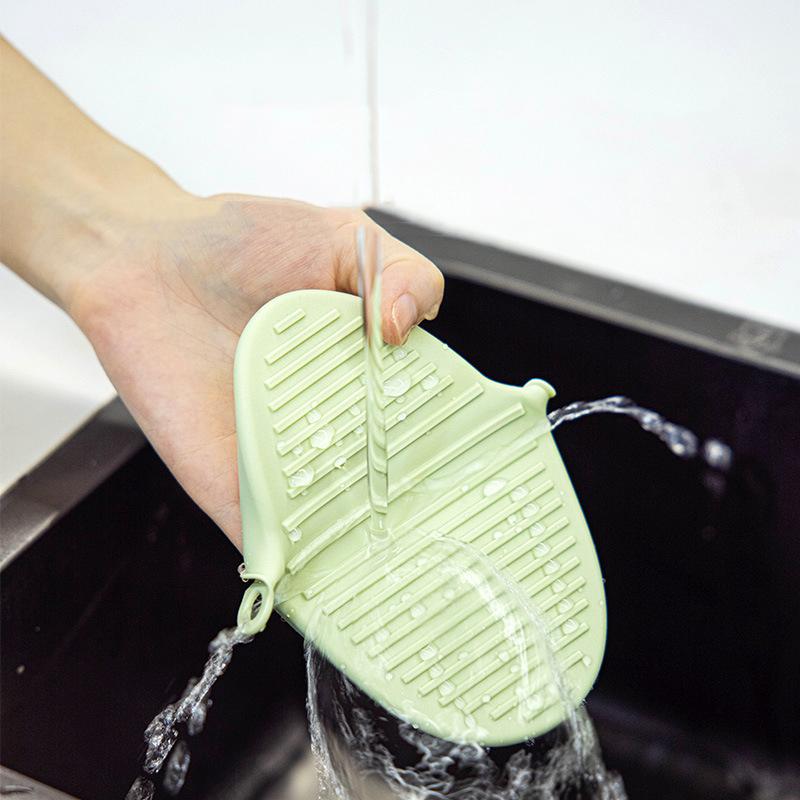 Thickened Silicone Heat Resistant Gloves Non Slip Oven Mitts Microwave Safe Kitchen Gloves For Baking Cooking