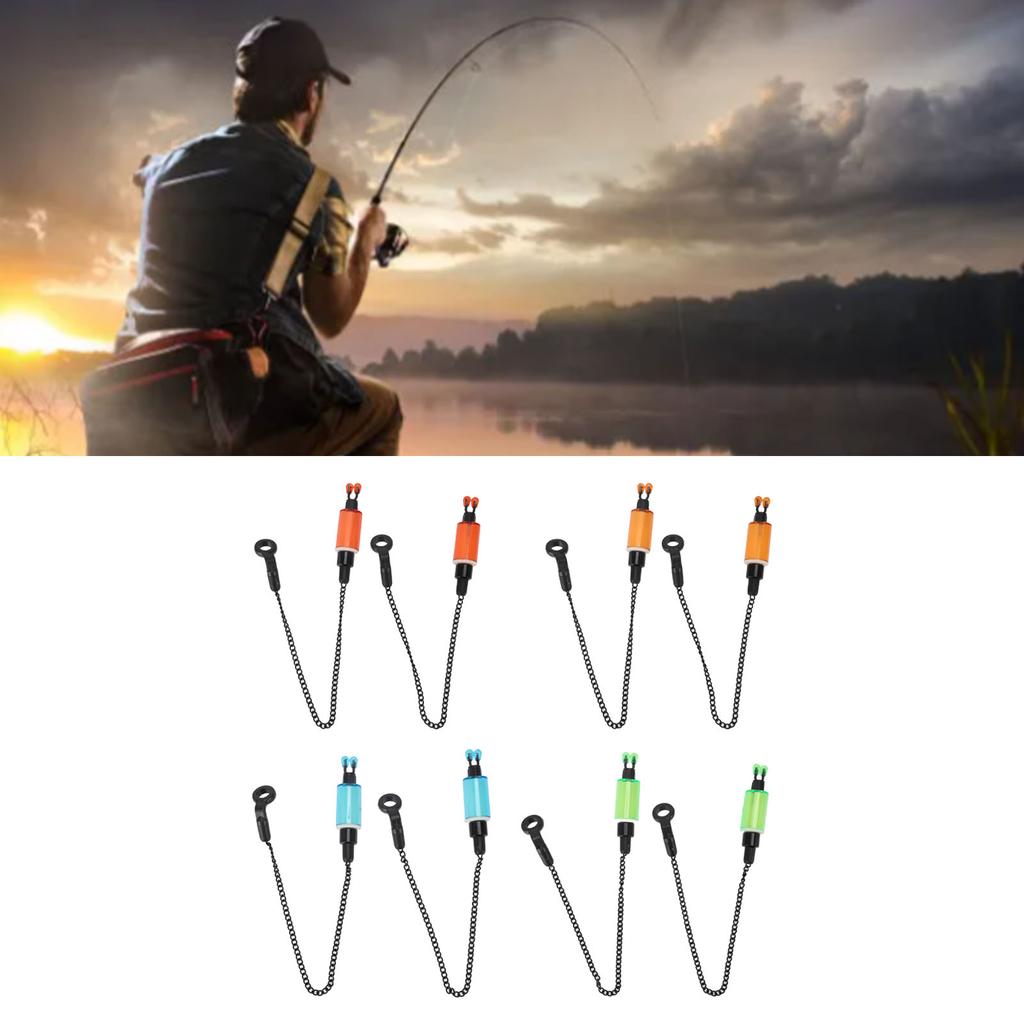 Rybářský signalizátor Hanger Živé barvy ABS Nerezová ocel Vynikající pevnost Indikátor záběru Řetízek pro kaprařinu do sladké vody