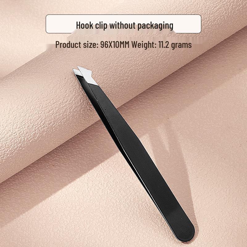 

Stainless Steel Eyebrow & Beard Tweezers - Flat & Slanted Tips for Precision Shaping and Plucking.