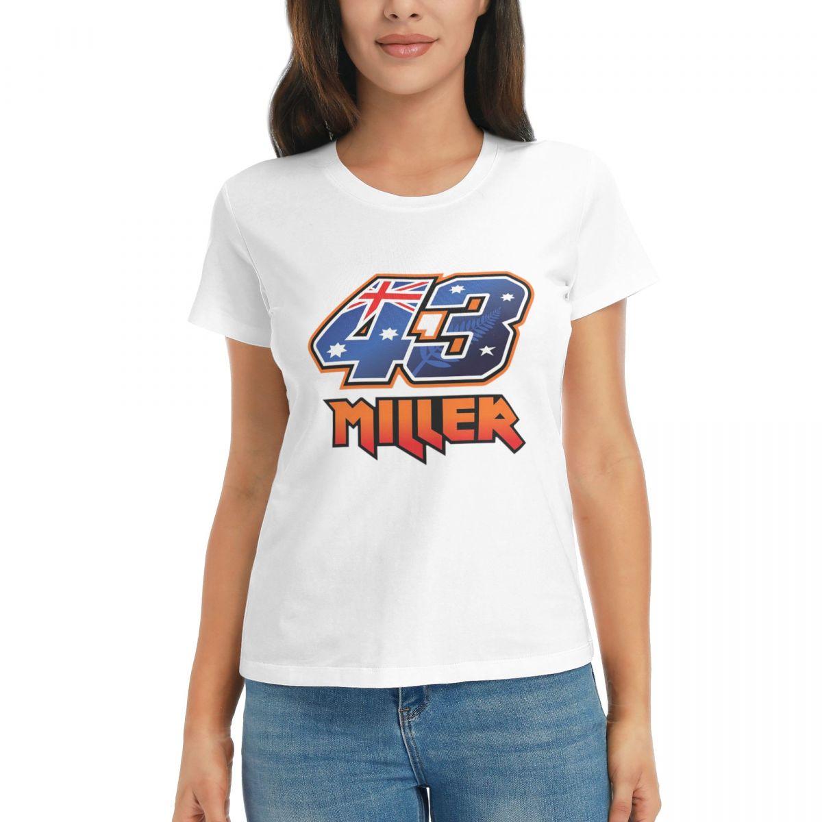 

Women TShirt Jack Miller Number 43 Summer Short Sleeve Tees ONeck Cotton T Shirts Clothes Tops Streetwear S