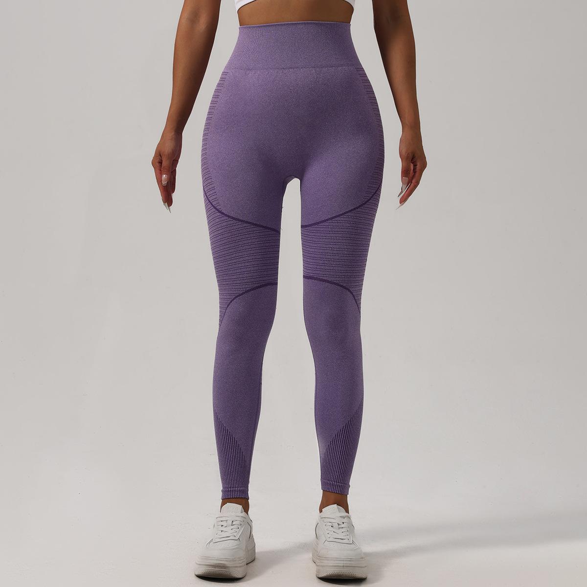 

[Zhejiang Jin] European and American new high-elastic yoga pants peach buttocks tied feet women s sports fitness S