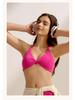 Spaghetti Strap Sports Bra with Shockproof Pads & Criss-Cross Back – Thin, Concealed Support for Yoga
