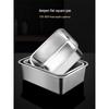 Haogongbang Stainless Steel Flat Square Basin