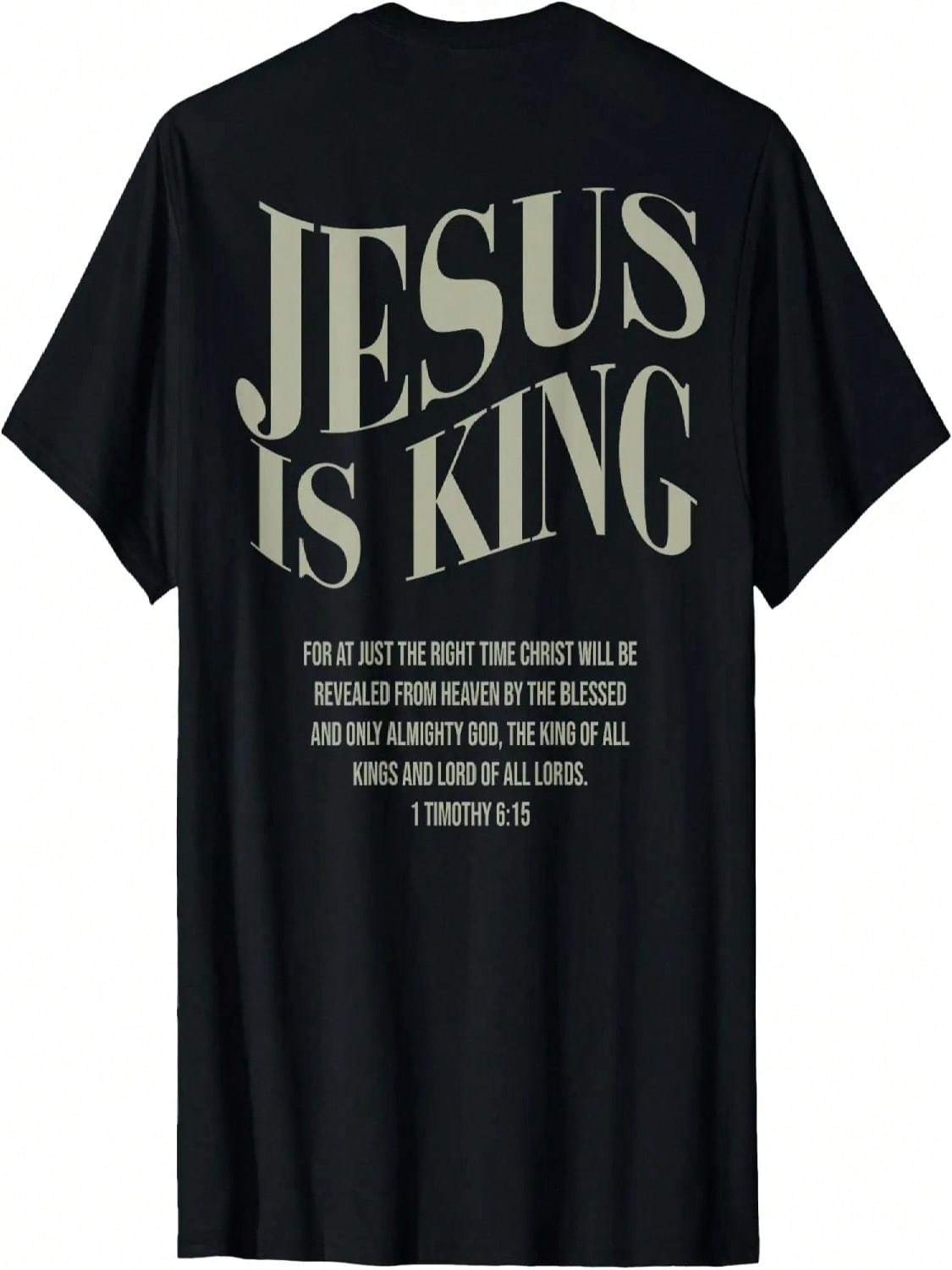 JESUS IS KING For At Just The Right Time Christ (On Back) T-Shirt S разноцветный