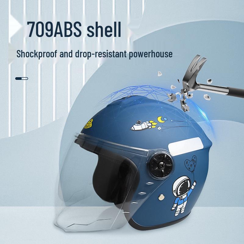 Children's Cartoon Safety Helmet: Breathable, Shockproof, Winter Warm for Boys and Girls