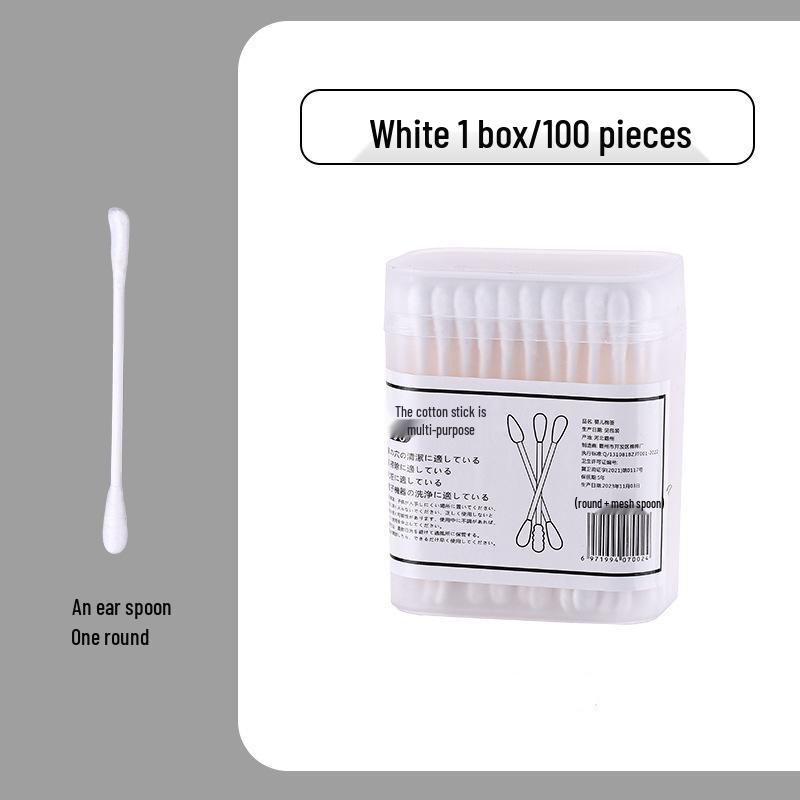 Boxed Japanese Double-Ended Cotton Swabs for Blackhead and Ear Cleaning