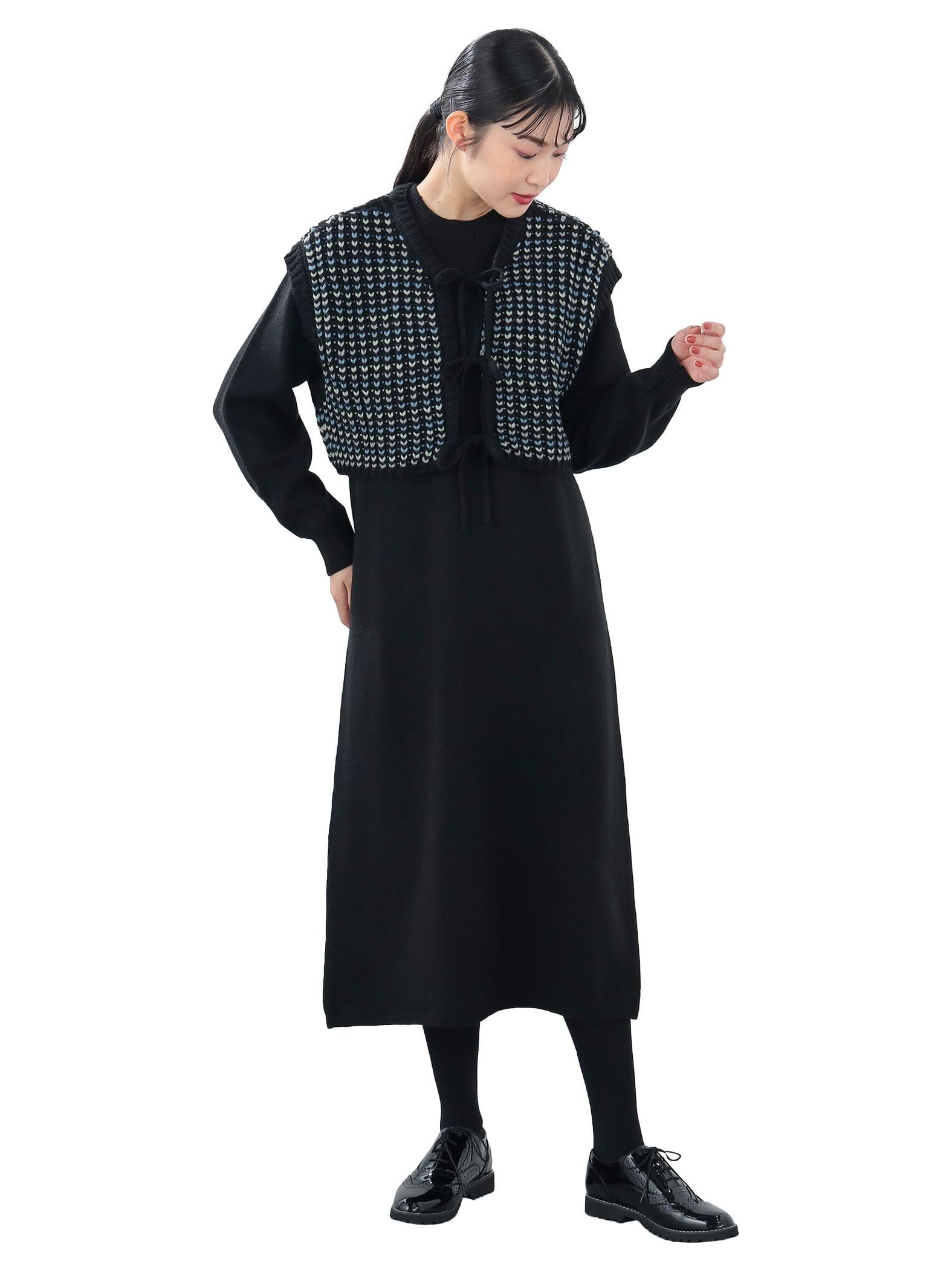 

Комплект жилета с выкройкой OP BLACK ONE SIZE [Beams Heart] o/Heart Women s