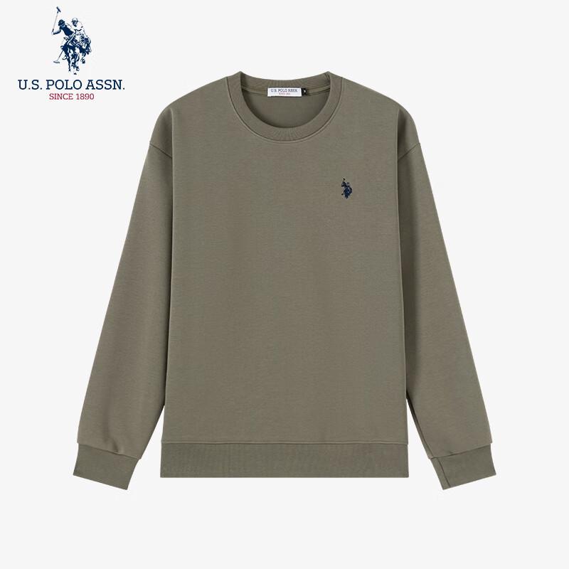 U.S. POLO ASSN. Men's Embroidered Crew Neck Sweatshirt