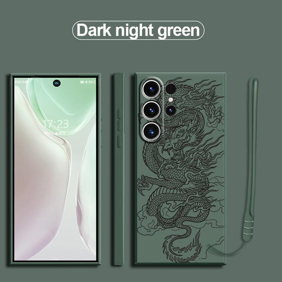Case for Samsung Galaxy S25 S20 FE S21 Plus S23 S22 S24 Ultra Note 20 10 Ultra S25Edge Phone Cover Cool Dragon