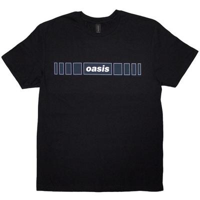 Oasis Unisex Vuxen Horisontella Ränder Logotyp T-shirt