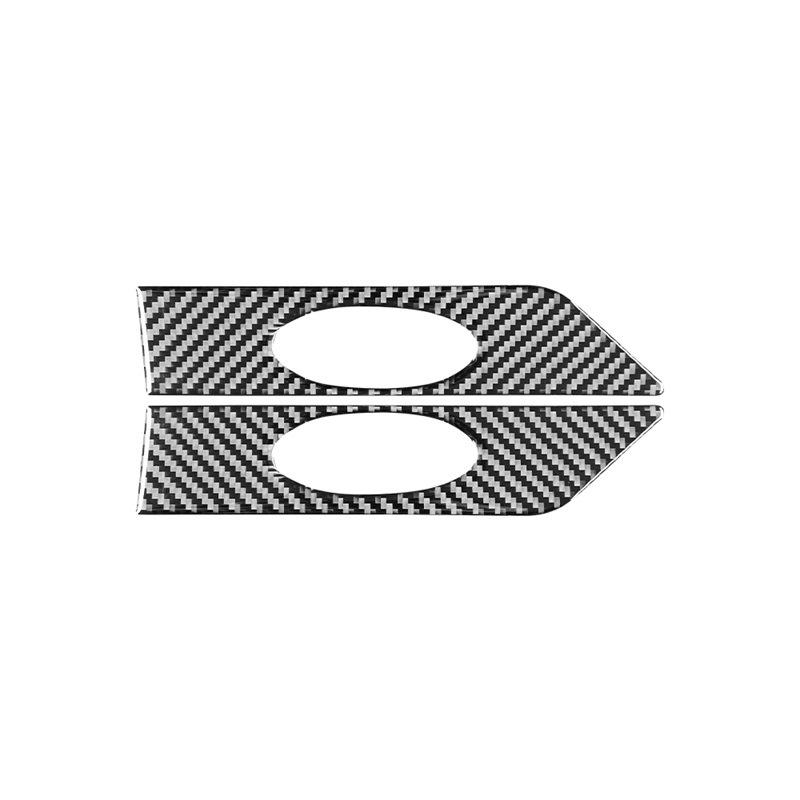 

For Nissan Sentra Sylphy 2016- 2PCS Carbon Fiber Car Turn Signal Light Panel Frame Decoration Stickers Exterior Accessories чорний