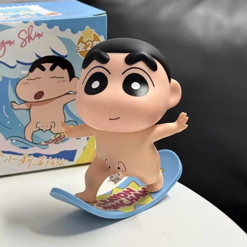 Kawaii Cute Crayon Shin Chan Anime Handmade Mini PVC Cartoon Ornament Desktop Decoration Birthday Gift
