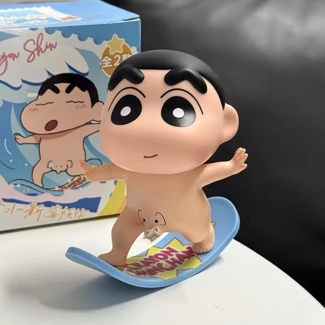 Kawaii Cute Crayon Shin chan Anime Handmade Mini PVC Cartoon Ornament Desktop Decoration Birthday Gift