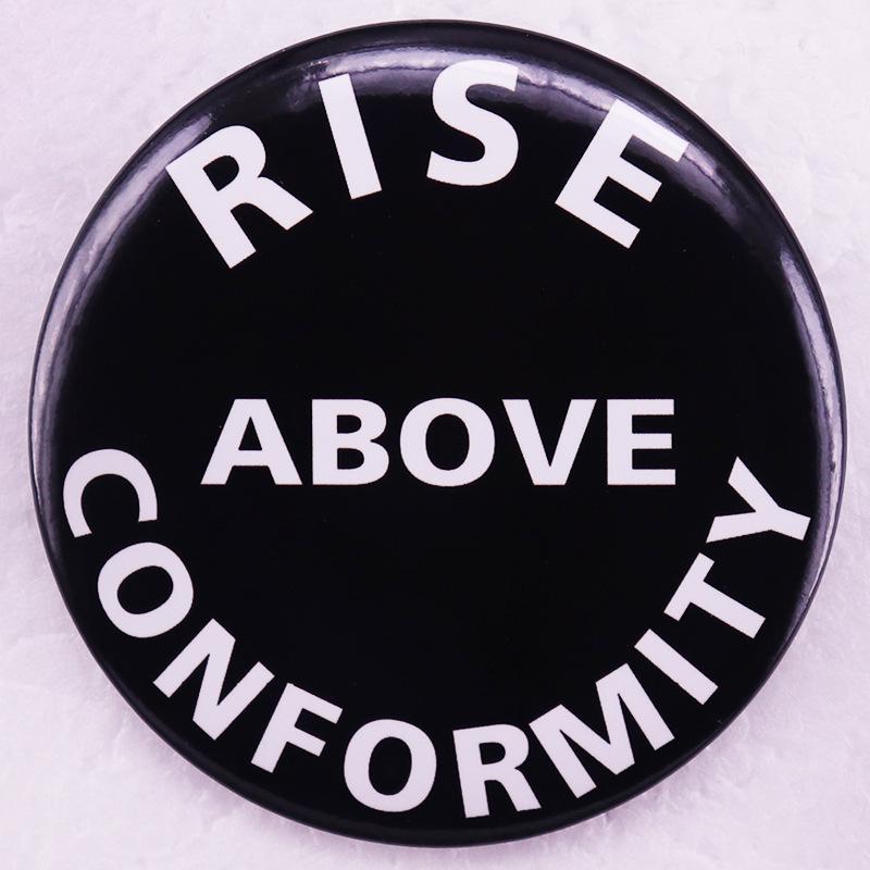Tinplate Punk Rock Badge Brooch