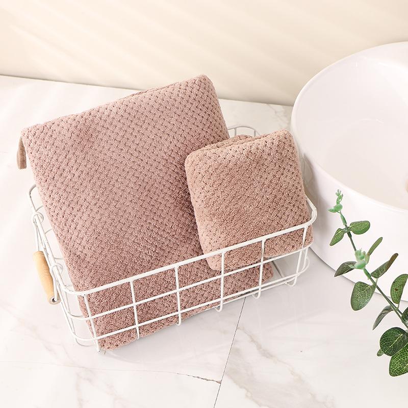Coral Fleece Towels Bath Towels Three-piece Gift Box