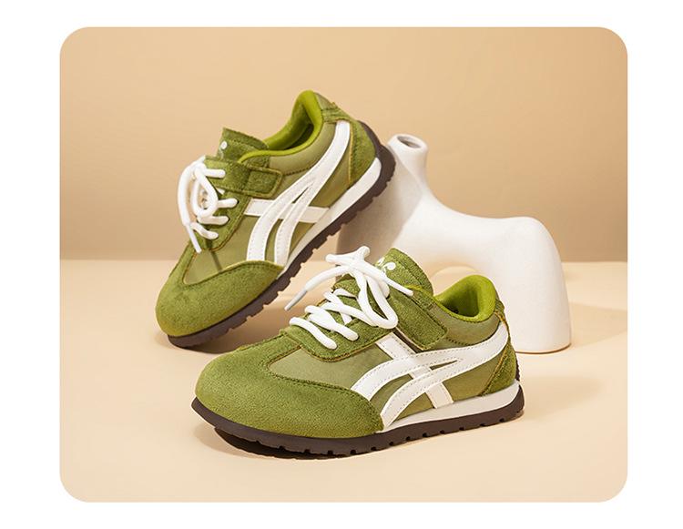 Babudou Boys' Leather Sports Shoes - 2026 Autumn Collection