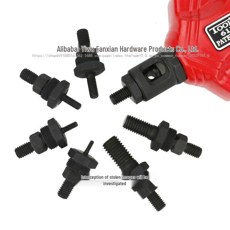 Manual Rivet Nut Gun with Double and Single Handle, Lever Gun Head with Screws M3-M12