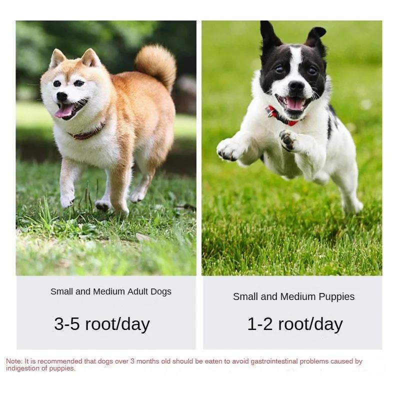 Dog Bone Molar Stick Pet Snack Puppy Leather Cowhide Teeth Clean Stick Oral Hygiene Toy Snack Food Treats Chews for Puppy Adult