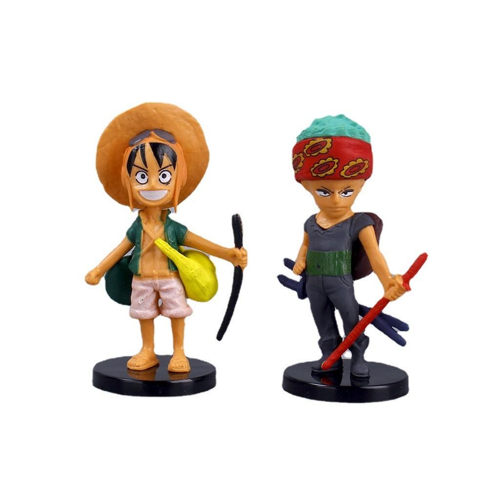 One Piece Cartoon Pvc Toy Set For Home Office Display And Collection