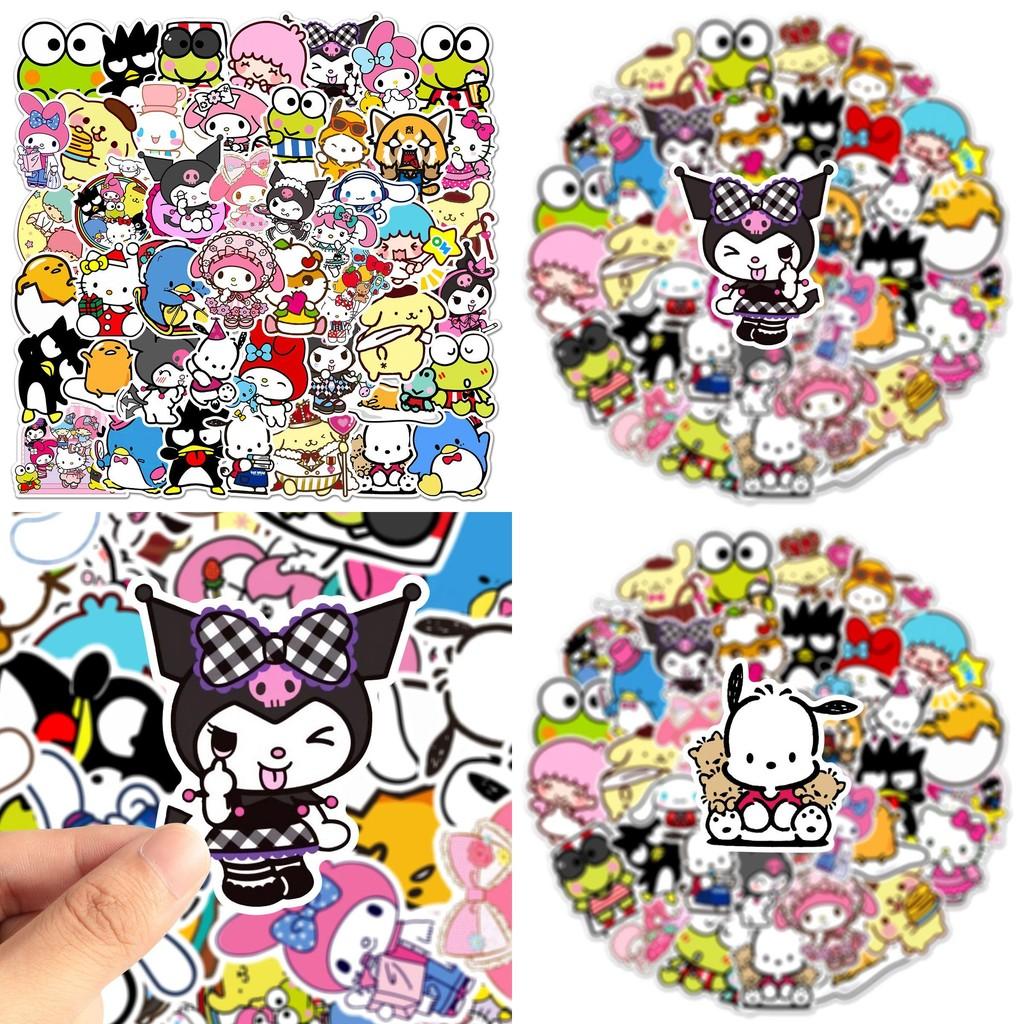 Entzückendes 50er Set Sanrio Sticker Kuromi für Gepäckdekor