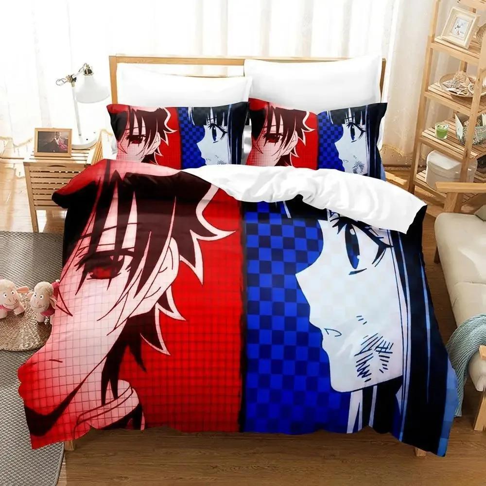 Home Textiles Twin Star Exorcists Bedding Set Cartoon Anime three-piece set Adult Kid Bedroom Duvet cover Sets 3D Kawaii Girl