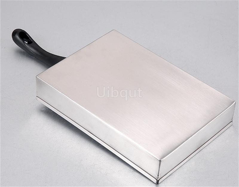 Rechteckiger Edelstahl-Reistopf Xiangxi Maschinen-Backblech Formbox Reiskuchenform Kochtopf Dampfgarer Backblech mit Griff
