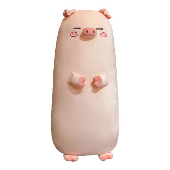 

Pig Plush Body Pillow Long Huggable Stuffed Animal for Sleeping And Cuddling Soft Bed Cushion for Side Sleepers 90 cm B