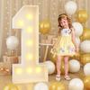 Light Up Balloons Giant Birthday Figure 70cm Birthday Balloon Frame  Birthday Decoration