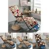 Luxurious Washable Flannel Deck Chair Cushion With Thick Padded Flower Print Design