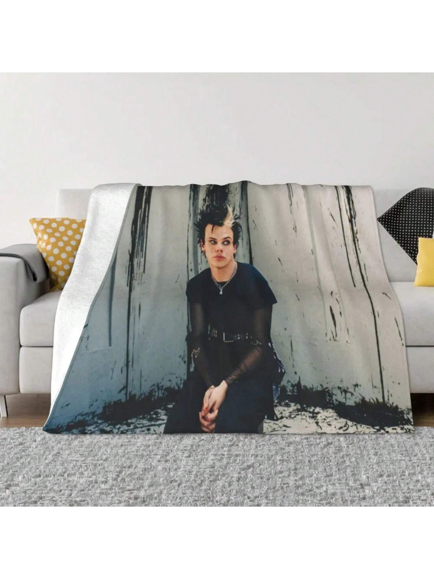 Yungbluds 002437 Warm Knee Blanket Travel Blanket Comfort Warm Soft Personalized Blankets Throw Blanket 75X95CM