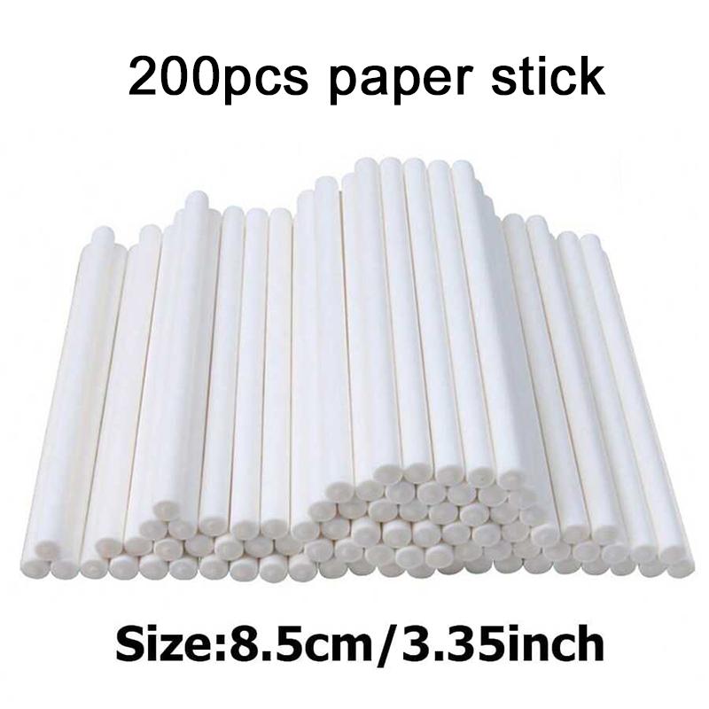 Chocolate Mold Plastic Lollipop Paper Stick Household Kitchen DIY Baking Tool Homemade Candies Rectangle Heart-shaped TMZ