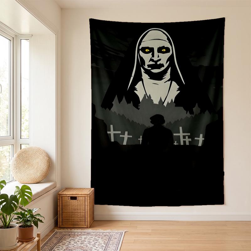 THE nun (1) Wall Tapestry Stylish Wall Hanging for Bedroom Living Room Dorm Nice Present for Family and Friends