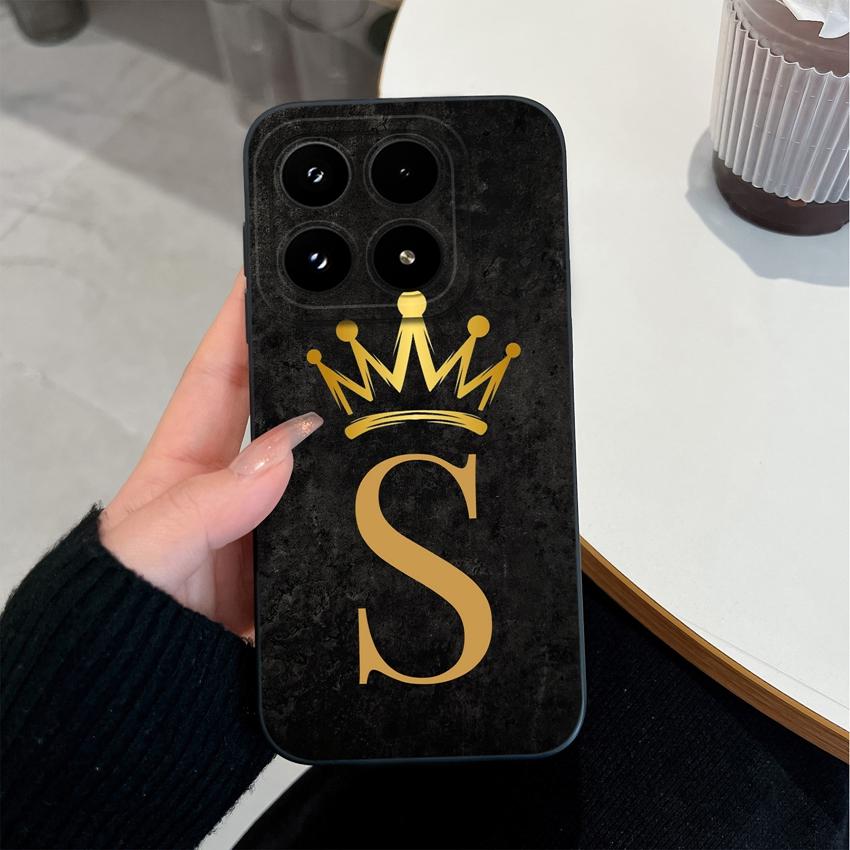 Phone Cover For Xiaomi 17 15T Pro Poco F7 Ultra C75 C55 C50 C31 Four Leaf Clover Letter Pattern Matte Silicone Shockproof Bumper Case For Xiaomi Shell