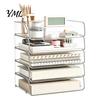 Stationery Storage Tray Clear Acrylic File Organizer Tray, 1/2/3/4/5 Tier Paper Ducument Document Holder Box, Stackable Office Supplies Desk Rack Box