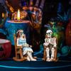 Halloween Rocking Chair Skeleton Coffee Men's And Women's Resin Ornaments Outdoor Courtyard Bonsai Home Decorations Suit