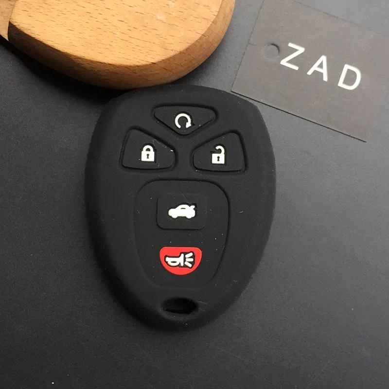 ZAD Silicone Rubber Car Key Cover Case For GMC for Buick Enclave LaCrosse for Chevrolet Impala Suburban 1500 Pontiac Remote Key