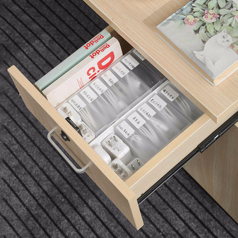 Data Cable Storage Box: Desktop Organizer for Power Cords & Mobile Charging Cables with Drawer Compartments