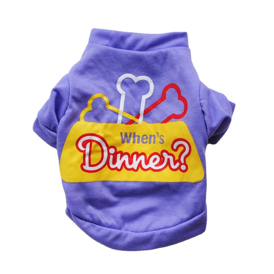 

Футболка с коротким рукавом для питомца из хлопка с изображением собаки, весна и осень, футболка с изображением щенка, жилет L