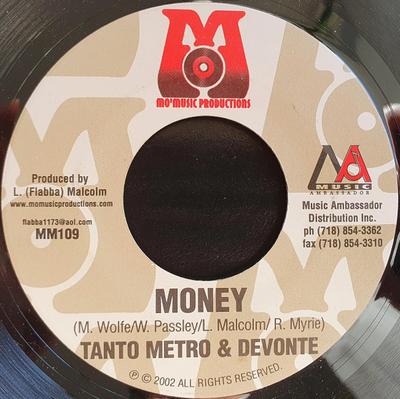 7inch Record TANTO METRO & DEVONTE / ZUMJAY - Money / Hot Girl MM109 Mo' Music Produ 2002 US Reggae, Ska & Dub Used