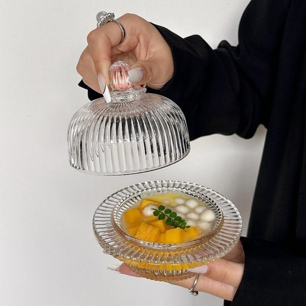 Transparente Dessertschale Exquisite Joghurt Schüssel Geschirr Kleine Suppenschale Dessert Servieren