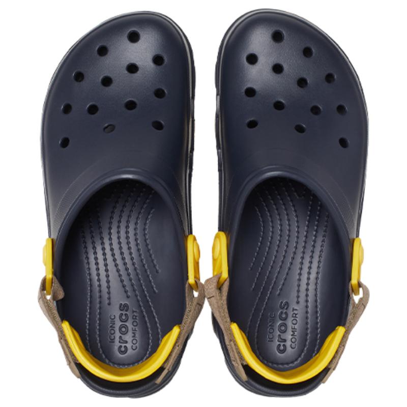 Crocs Beach Clog Sports Sandals Unisex Dark Blue Clog 'Navy Yellow'