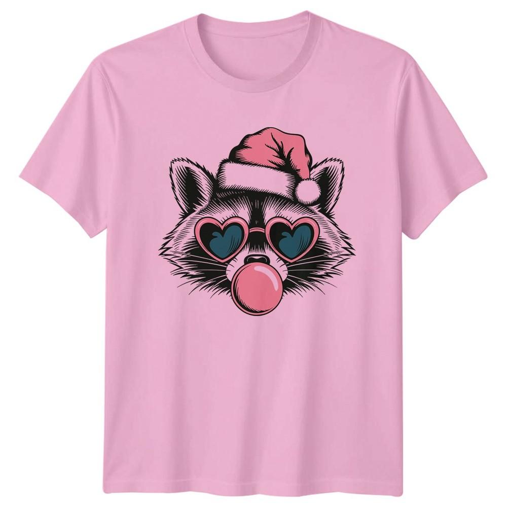 Raccoon Christmas Holiday Unisexs TShirt Unisexs Tee Graphic Unisex Top