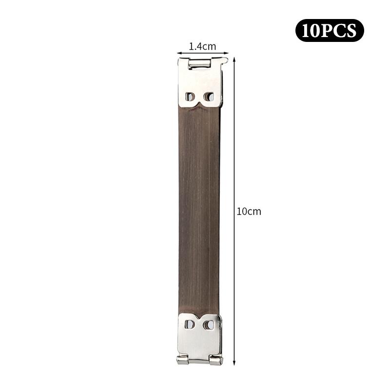 Lotto da 10 Pezzi Telaio Interno Flessibile in Metallo per Portamonete Chiusura a Bacio Automatico Accessori Borsa Fai da Te 8-12cm Clip Metallica Flessibile per Portamonete Portafoglio