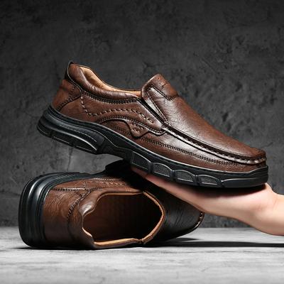 Mode Handgefertigte Leder Herrenschuhe Lässig Outdoor Slipper Loafer Herren Lederschuhe Flats Mokassins Laufschuhe Rutschfest Dropshipping