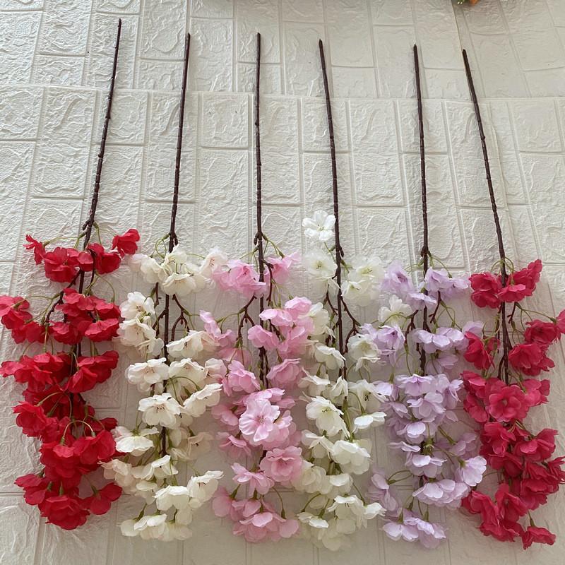 Cherry Fake Blossom Hanging Flowers For Wedding Venue Home Gifts Decoration