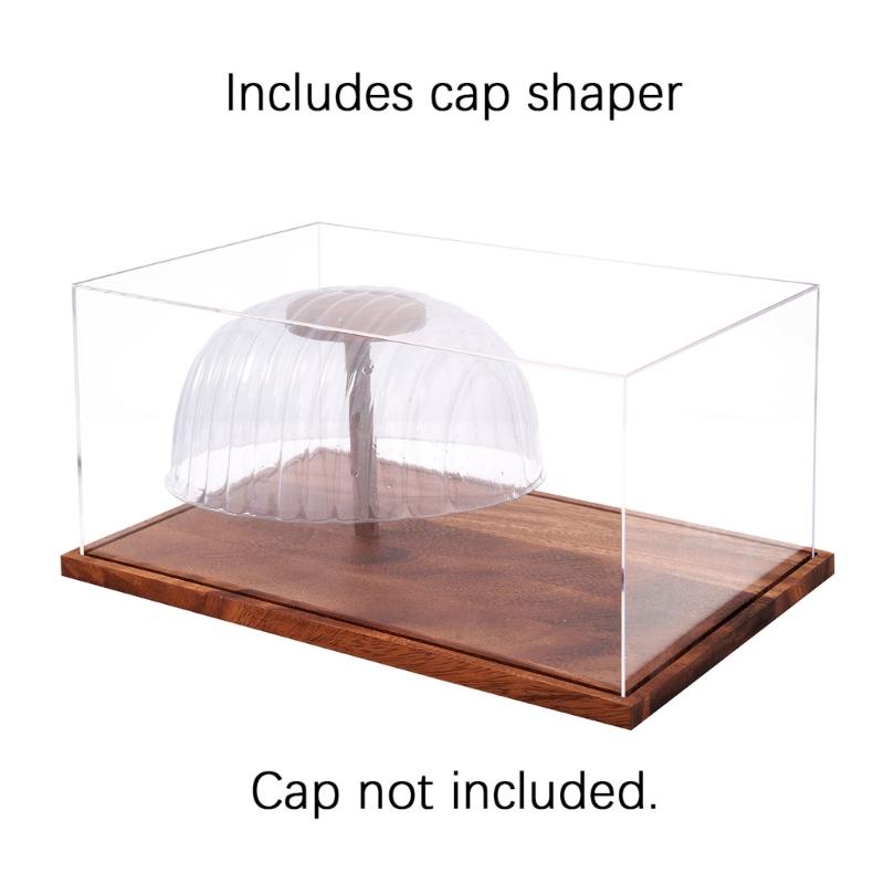 Clear Acrylic Hat Display Box for Baseball Caps and Bucket Hats Transparents Baseball Cap Presentation Box