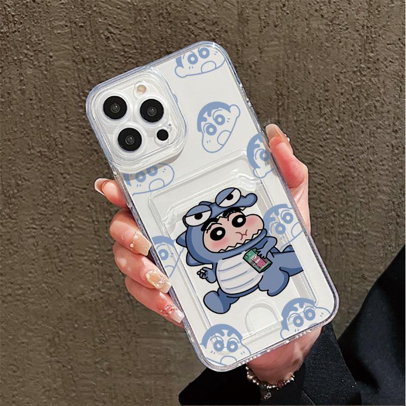 Card Slot Holder Silicone Wallet Pocket Case For Samsung S23 S24 S25 Ultra Redmi Note 12 13 Pro Oppo A38 A58 A78 Vivo Y21 Y22 Cover Clear Phone Bumper