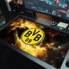 Borussia Großes Mauspad Große Gaming-Tischunterlage Rutschfest Laptop Tablet Großes Mauspad XXL Matte Mini-PC Spielmatte Mit Verriegeltem Rand