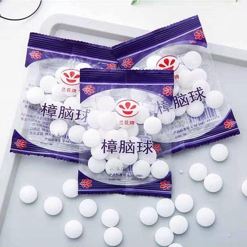 Bolas de Cânfora Natural Anti-Insetos Pílulas para a Saúde Antimofo Guarda-Roupa Antimofo
